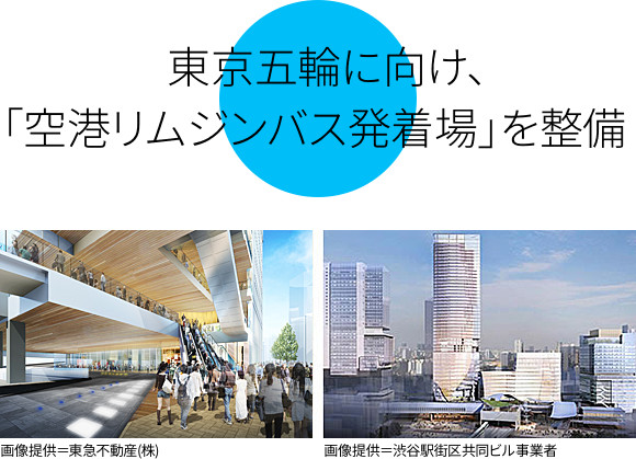 五輪に向け、「空港リムジンバス発着場」が整備