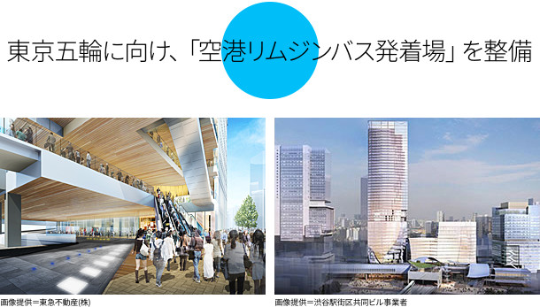 五輪に向け、「空港リムジンバス発着場」が整備