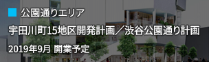 公園大道區域：宇田川町15區發展規劃/澀谷公園大道計劃