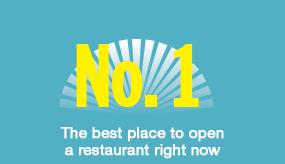 No.1 - The best place to open a restaurant right now